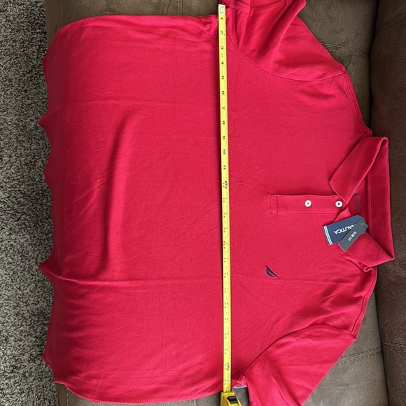 Nautica polo style shirt short sleeve Red and Blue size XXL - Picture 5 of 6